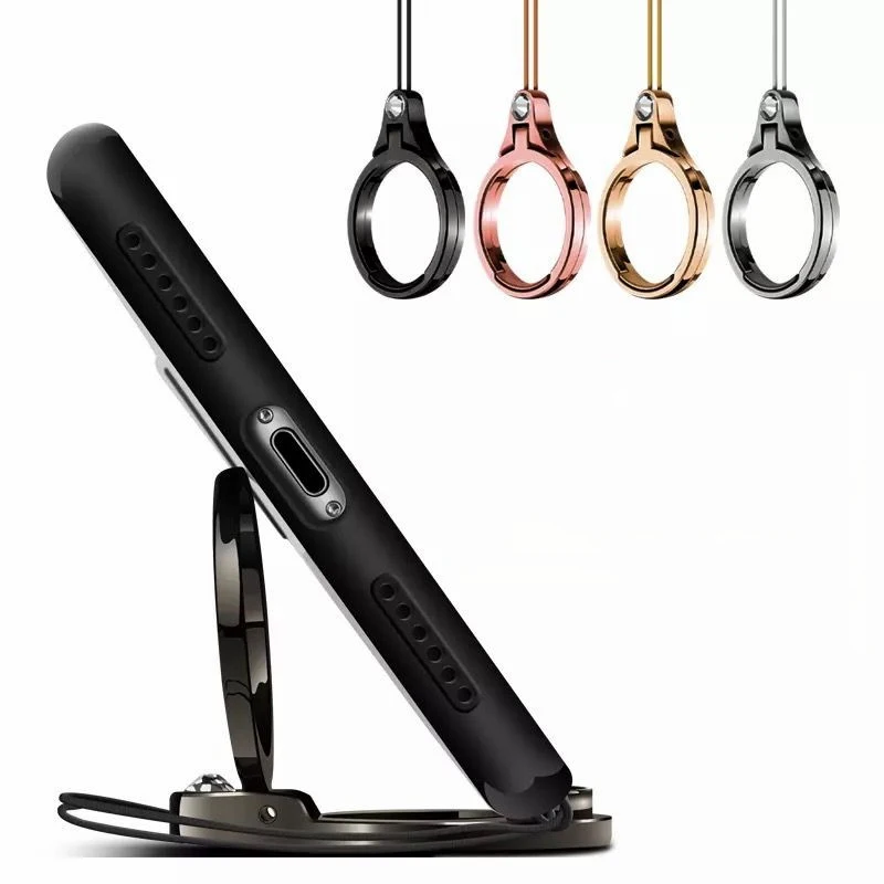 

1PC Metal Lanyard for Keys Phones Strap Universal Keycord Lanyards Finger Mobile Holder Stand Accessories for IPhone11 Plus 8 6S