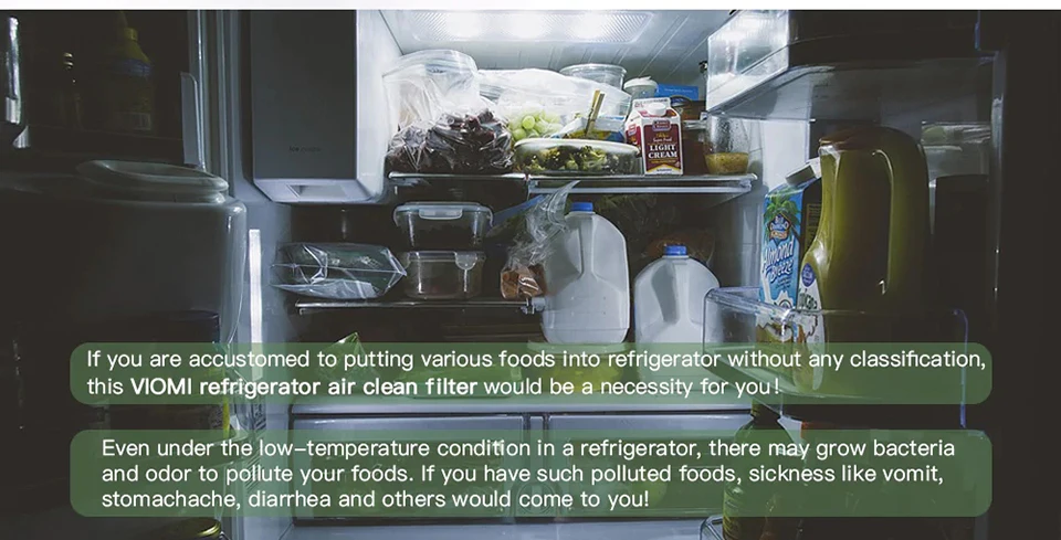 Original xiaomi mijia VIOMI Herbaceous Refrigerator Air Clean Facility Filter for Vegetables Fruit Food Fresh Prevent Home kit (5)