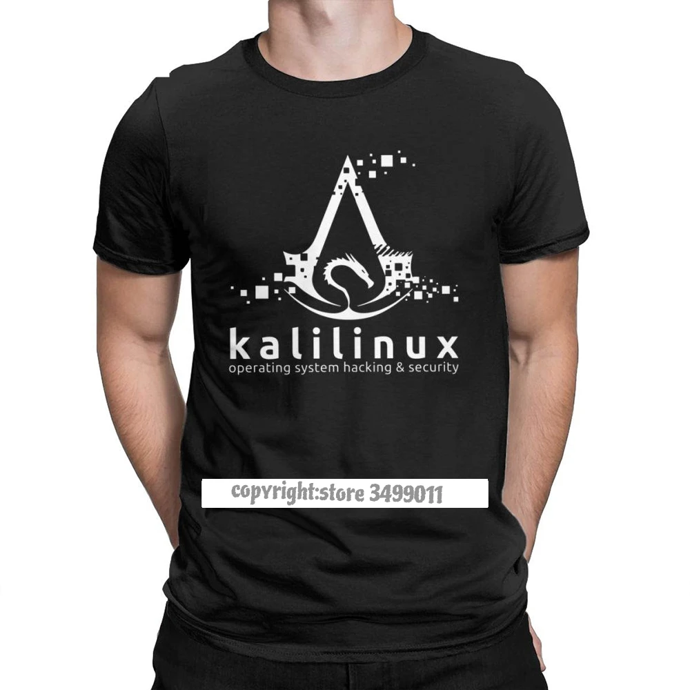 Kali Linux Operating System Hacking And Security Tops T Shirt Premium Cotton Backtrack Ubuntu Mint Tees for Men Camisas | Мужская одежда