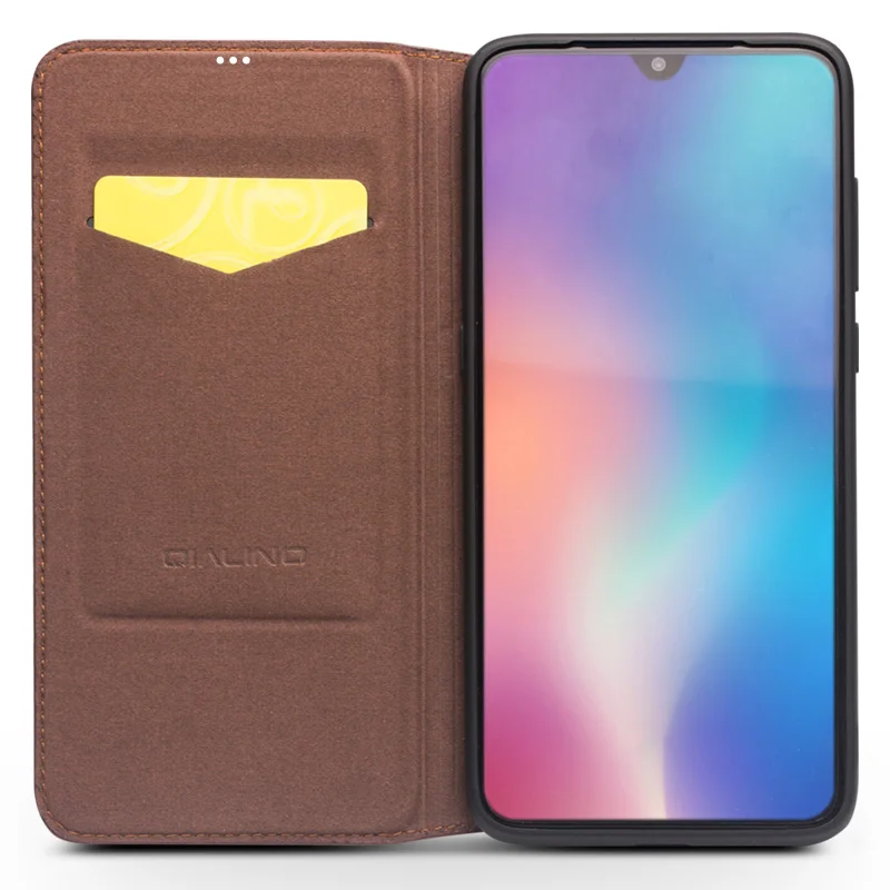 QIALINO Роскошный Ретро кошелек чехол s для Xiaomi mi 9/mi 8 натуральная кожа откидной Чехол Слот для карт для Xiaomi mi x 3 Чехол