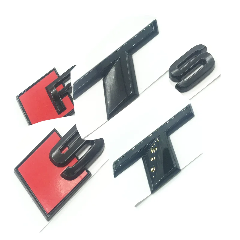 OEM ABS табличка для Audi T R S TT TTS TTRS глянцевая черная эмблема 3D багажник логотип компактный значок