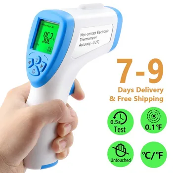 

Outdoor Non Contact Thermometer For Fever Forehead Infrared Thermometer Laser Gun Digital For Adults Baby Temperature Sensor