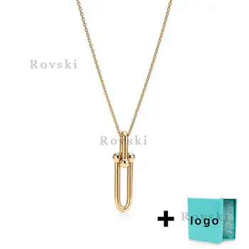 

Xl tfx rllen sterling silver gold luxury fashion necklace is perfect for ladies party jewelry wholesale free shipping.