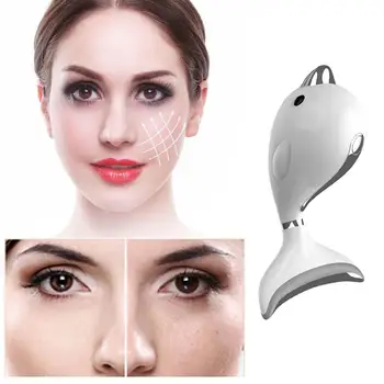 

3 Colors Led Massager Photon Therapy Face Neck Chin Wrinkle Double Skin Tighten Removal Machine Massager Care Reduce E7N1