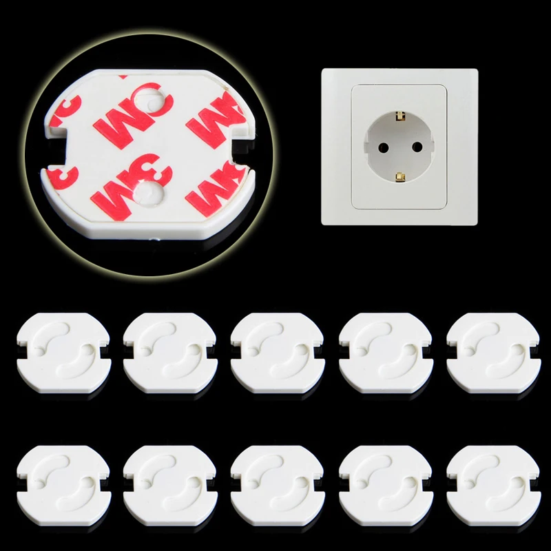 

10Pcs Mains Plug Socket Cover Baby Proof Child Safety Plug Guard Protector