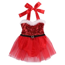 Платье-пачка на Рождество для новорожденных; Детский комбинезон ребенок; Одежда для девочек; рождественские платья; вечерние платья; милые подарки для принцесс