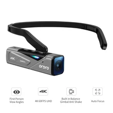 Vlog Video Camera for YouTube Blogger, Ordro EP7 4K 60FPS Head Wearable FPV Digital Camcorder Full HD, with Gimbal Stabilizer
