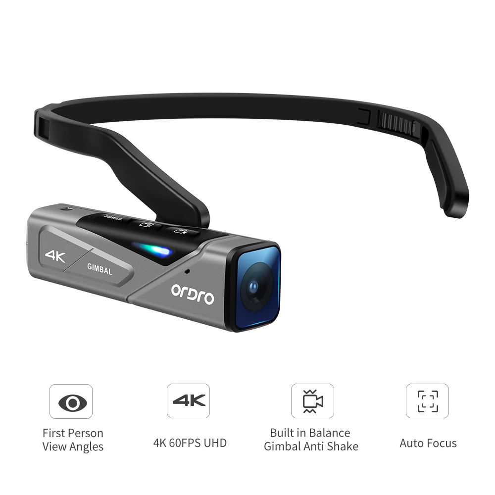 Youtube Vlogging Cameras For Blogger Ordro Ep7 Wearable Mini Fpv 4k 60fps Video Camera Camcorder With Wifi Gimbal Stabilizer Consumer Camcorders Aliexpress