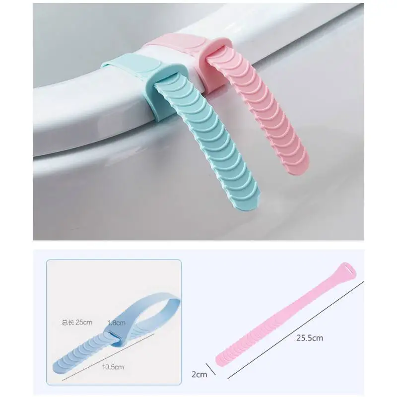 

Bathroom Toilet Seat Lifter Accessories Nordic Solid Color Toilet Seat Lifters Clean Easy Handle Avoid Touching Toilet Seat New