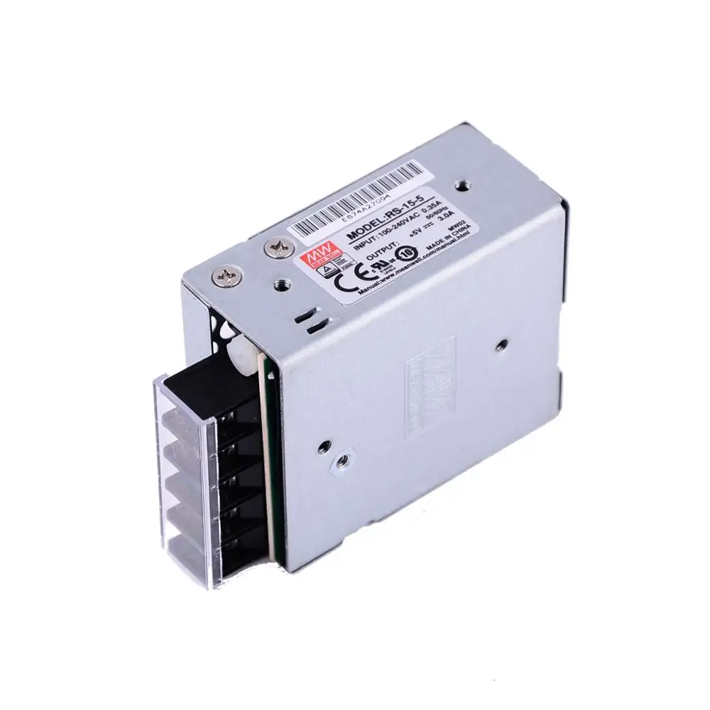 Mean Well Rs-15-5 AC to DC Power Supply Single Output 5v 3 Amp 15w for sale online 