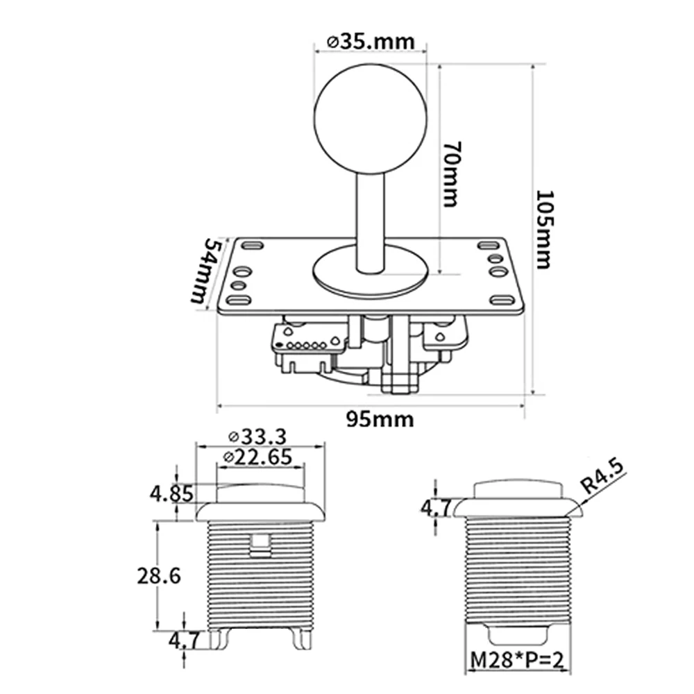 2 hráč arkáda soutěž DIY soupravy USB enkodér na PC joysticku  + LED chrom knoflíků pro arkáda mame malina pi 2 3 3B hry