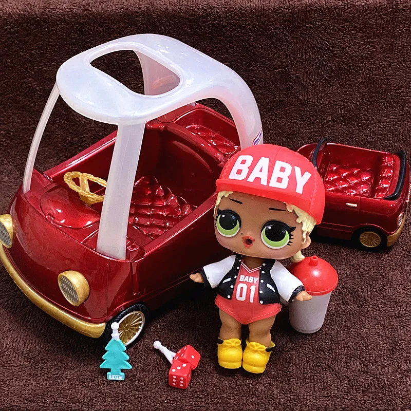 Elegir Original nuevo LOL sorpresa Sets de muñecas de la reina abeja coche 8cm hermana chica muñeca raro estilos limitada colección juguetes para niños de regalo