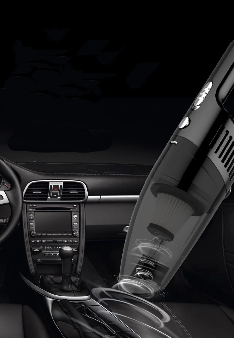 Автомобильный пылесос ручной Портативный Влажный и сухой USB Автомобильное зарядное устройство Высокая мощность автомобильный пылесос автомобильные аксессуары XZ-93