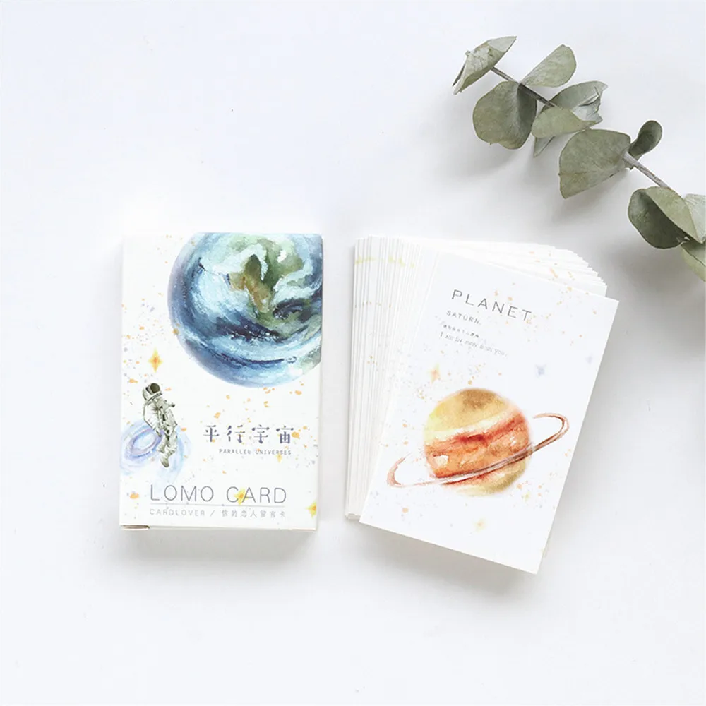 28pcs Cute Parallel Universe Letter Paper Greeting Cards Lomo Mini Postcards Birthday Kawaii Stationery papeleria | Канцтовары для