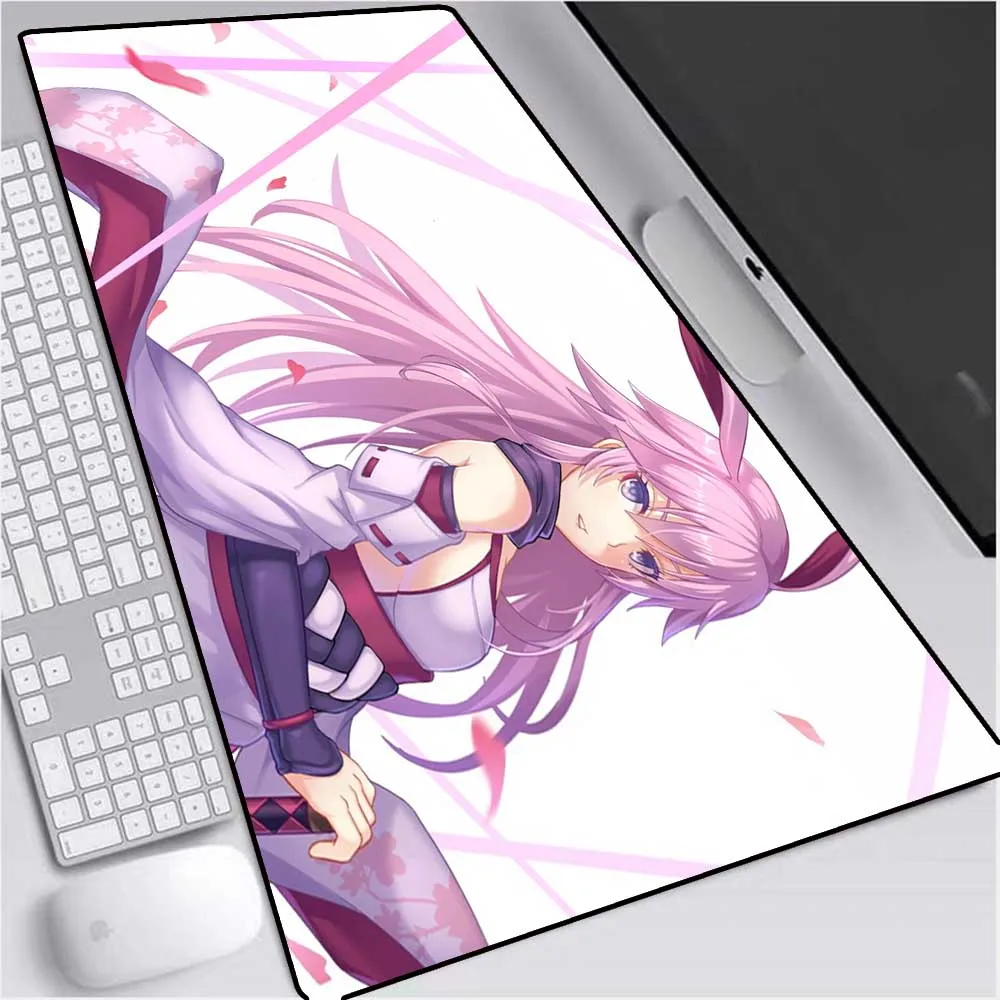 

Anime Large Size Mouse Pad Black Lock Edge Sexy Bunny Girl Laptop PC Table Mat Cute Sister Girl Rubber Non-Slip Universal Desks