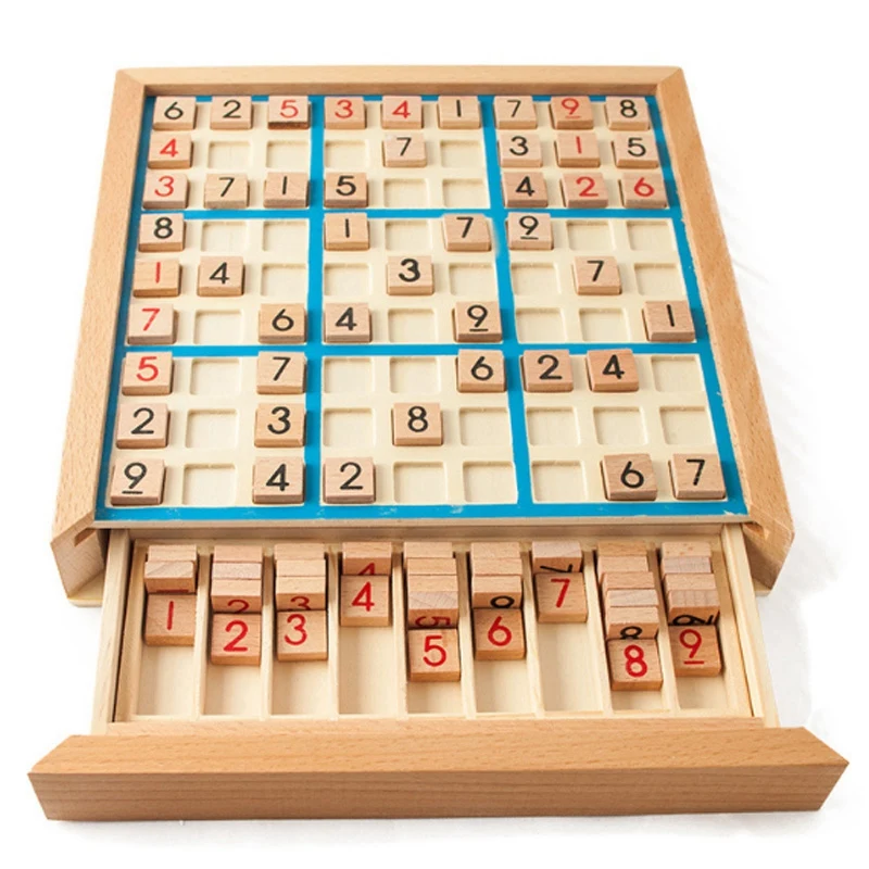 Шахматные цифры Sudoku от 1 до 9 могут помещаться только один раз в любой ряд и