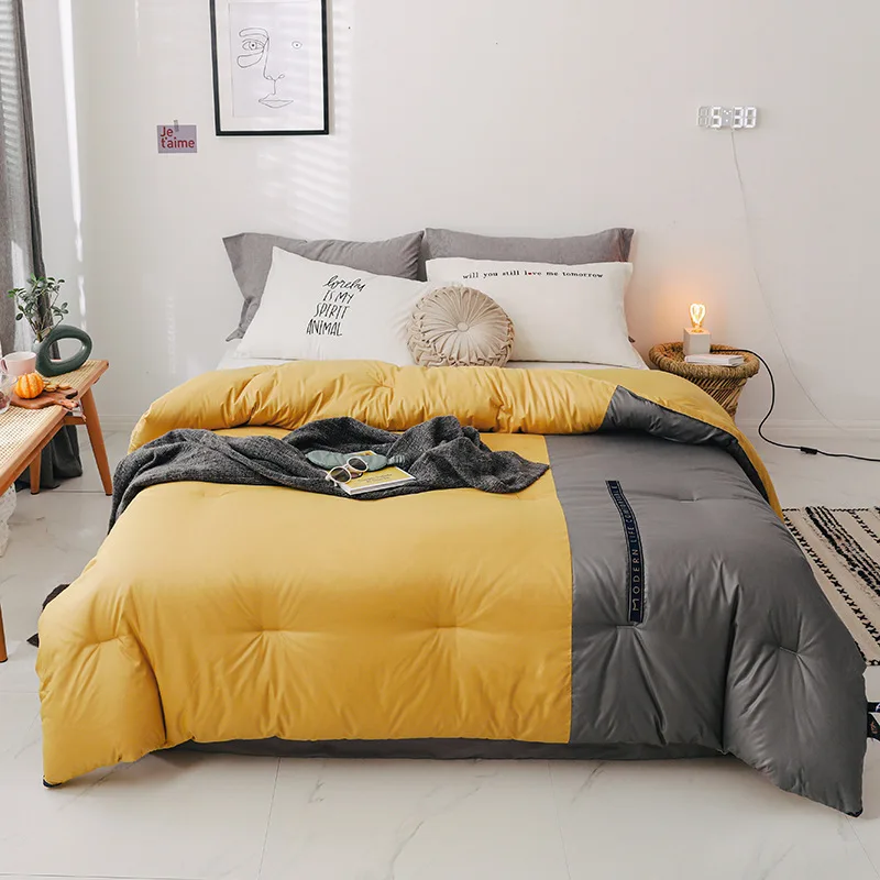 

1.5~4kg Feather velvet quilt Warm comforter soft duvet Multiple size options blanket Comforter Filler Autumn and winter quilt