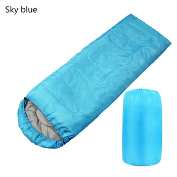 

Outdoor Camping Sleeping Bag Warm Envelope Hooded Winter Sleeping Bags Adult Travel Sleep Bag