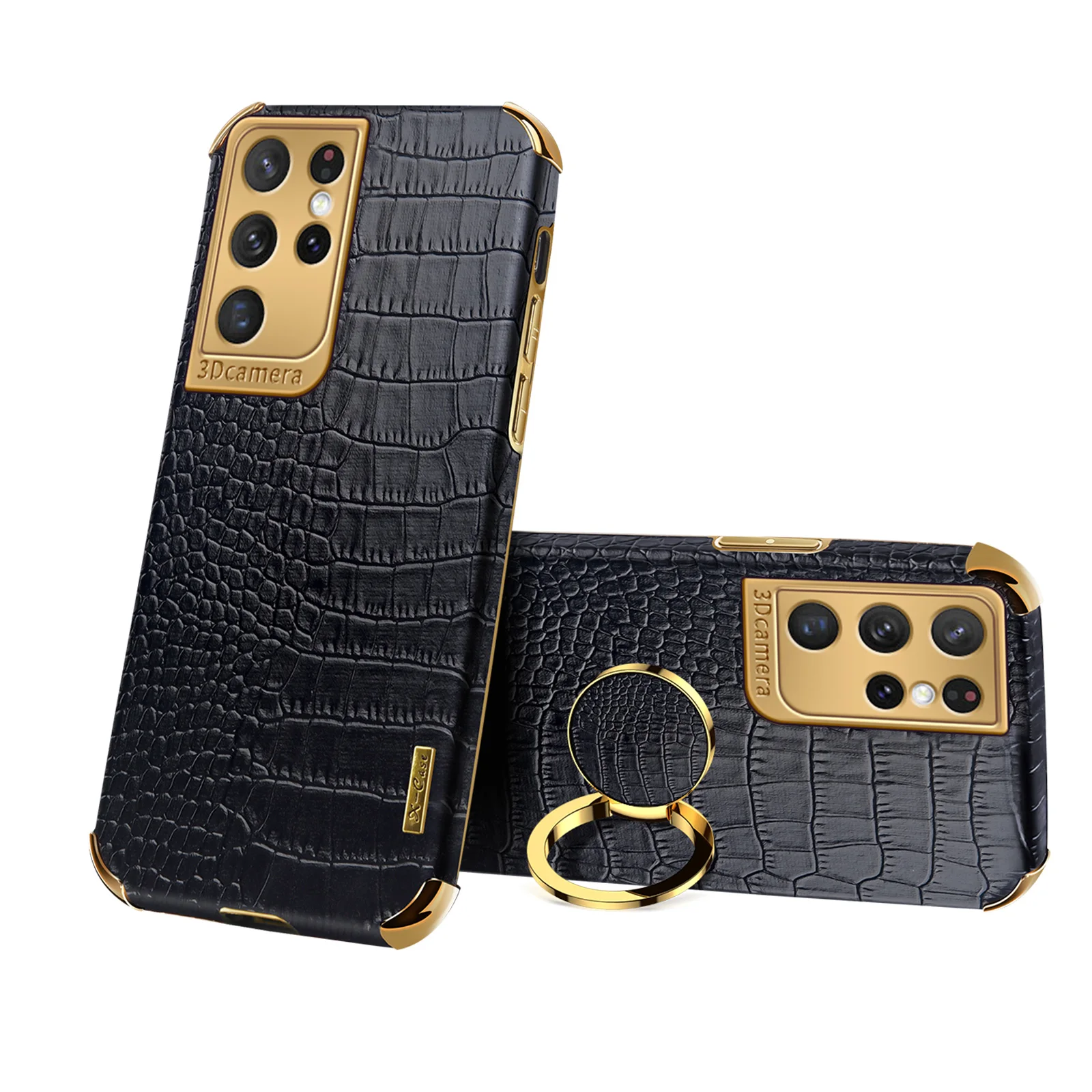 Crocodile Pattern PU Leather Case For Samsung Galaxy s20 FE s21 Note 20 A41 A51 A71 A32 A52 A12 A21 Plus Ultra Back Holder | Мобильные