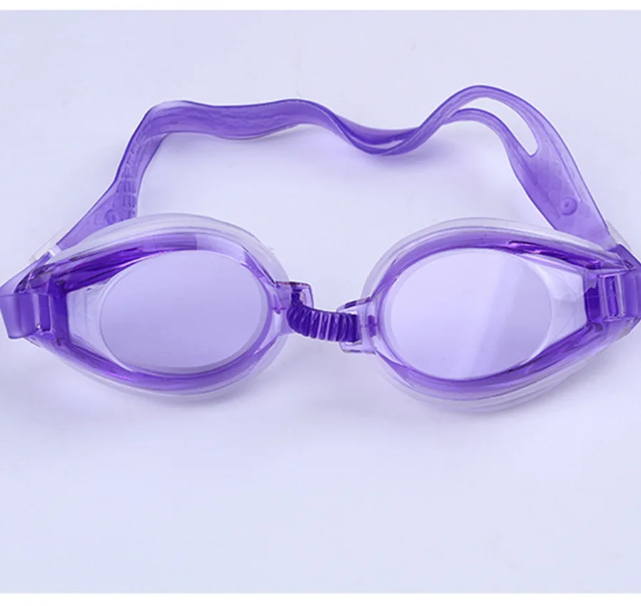 

Adult High-definition Waterproof One-piece Plain Glass Swimming Pool Hot Sales Swimming Goggles PVC Material with Earplug