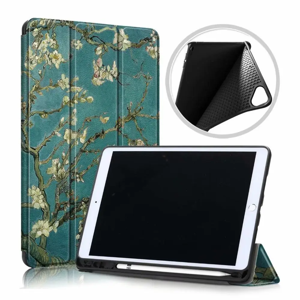 XH Ультратонкий чехол для iPad 10,2 чехол A2200 A2198 A2232 Смарт Магнитный складной Стенд карандаш держатель Funda для iPad 10,2 чехол - Цвет: XH
