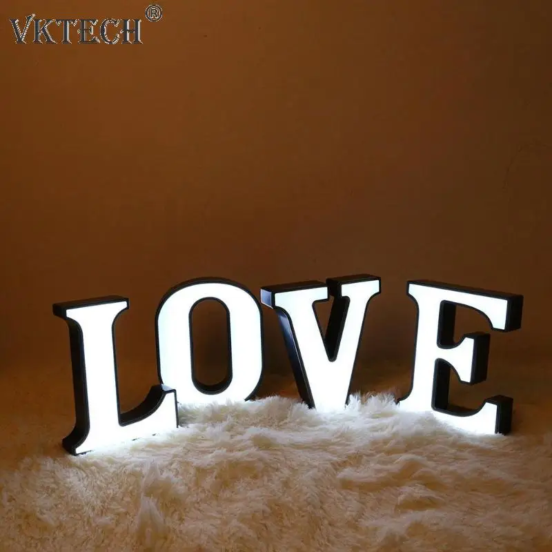 

A-Z 26 Letter LED Night Light Marquee Sign Alphabet Lamp Indoor Wall Hang Decor Halloween Christmas Party Wedding Decoration