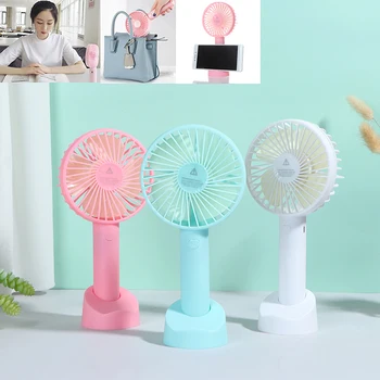 

Portable Electric Fan Hand-held Usb Electric Fan Rechargeable Usb Electric Fan Mobile no Battery Built-in Folding Stand