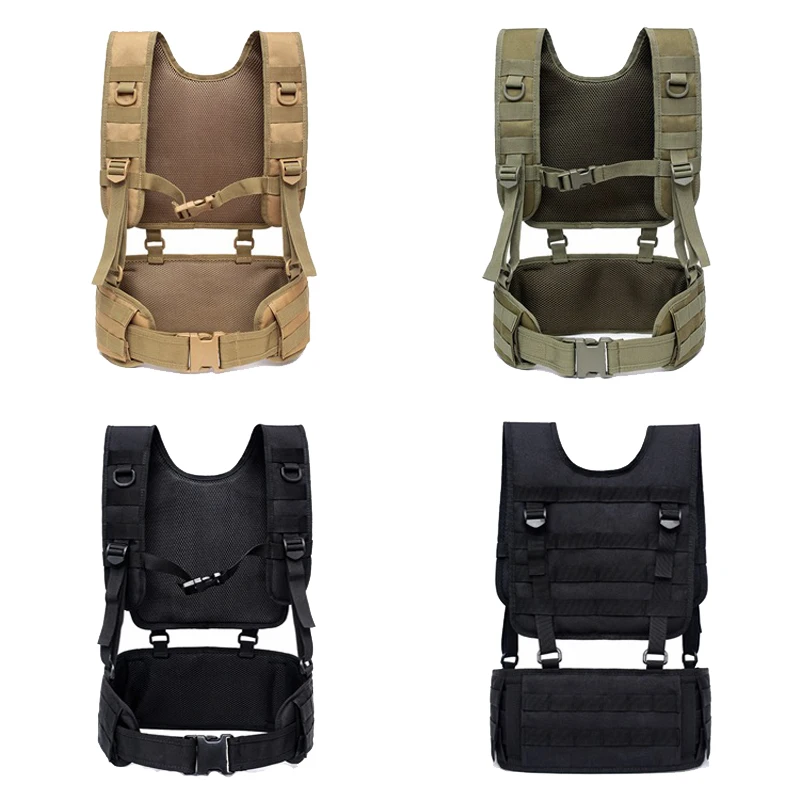 

MOLLE Military Tactical Chest Rig Vest Hunting Accessories Radio Harness Combat Belt Outdoor Airsoft Paintball Army Equipment