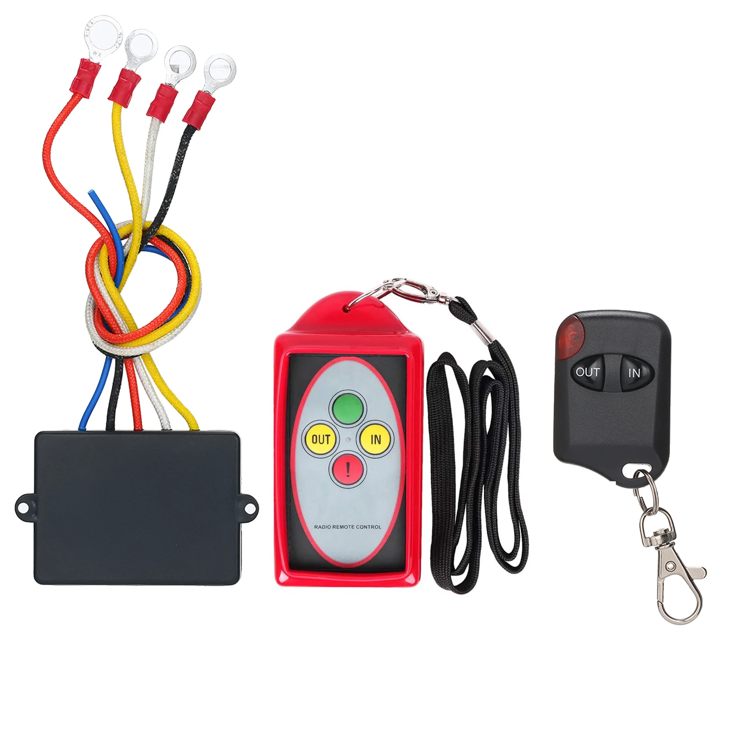 

12V-24V Winch Wireless Remote Control Switch Set ATV-HR Hand Remote for Jeep Truck ATV Waterproof