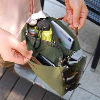 

Fashion Female Bag Multifunctional Portable Canvas Tote Clutch Women Travel Necessaire Storage Shoulder Handbag Holder