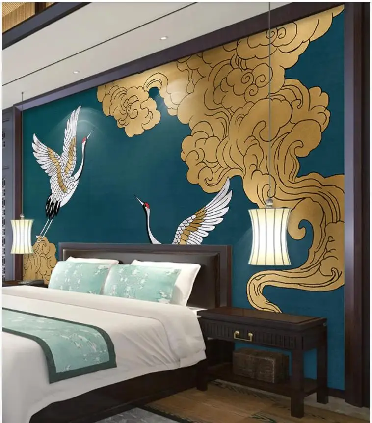 Пользовательские фото обои для стен 3 d фрески обои новый современный китайский стиль стены гостиной ТВ фон обои