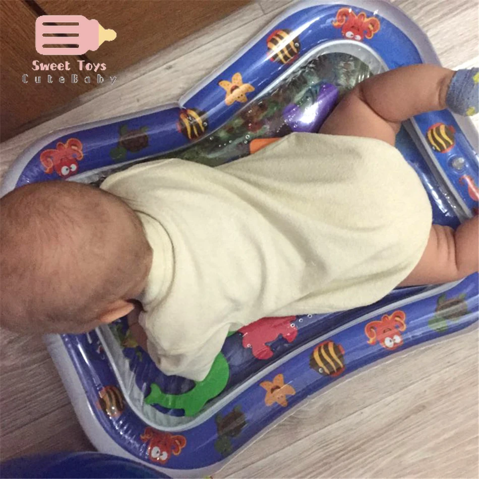 Детский водный игровой коврик игрушки для новорожденных с временем живота из ПВХ