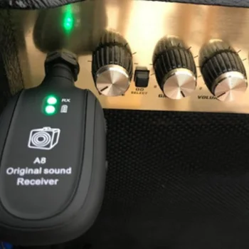 

Musical accessories Wireless Guitar System Transmitter Receiver Electric Guitar Pickup Built-in Rechargeable Audio Transceiver