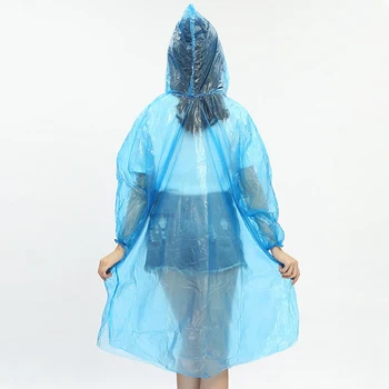 

Summer Disposable Plastic Protective Clothing Multi-function Waterproof Hooded Coverall Isolation Suits Working Safe Trench