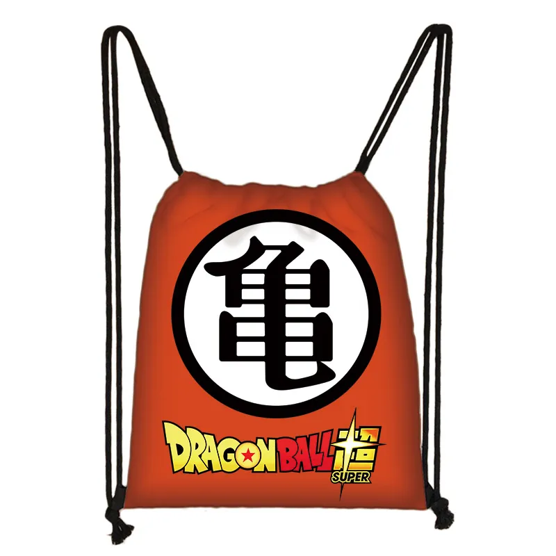 Dragon Ball Z DBZ мультфильм рюкзак мешок с кулиской Повседневная обувь для мальчиков и девочек рюкзак на шнурке сумки - Цвет: 012