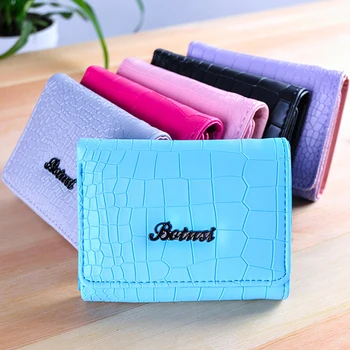 

1pcs Fashion Wallet 6 Colors Stone Pattern Wallet Short Paragraph Women's Wallets Women Simple Design Foldable Cion Bags Purse
