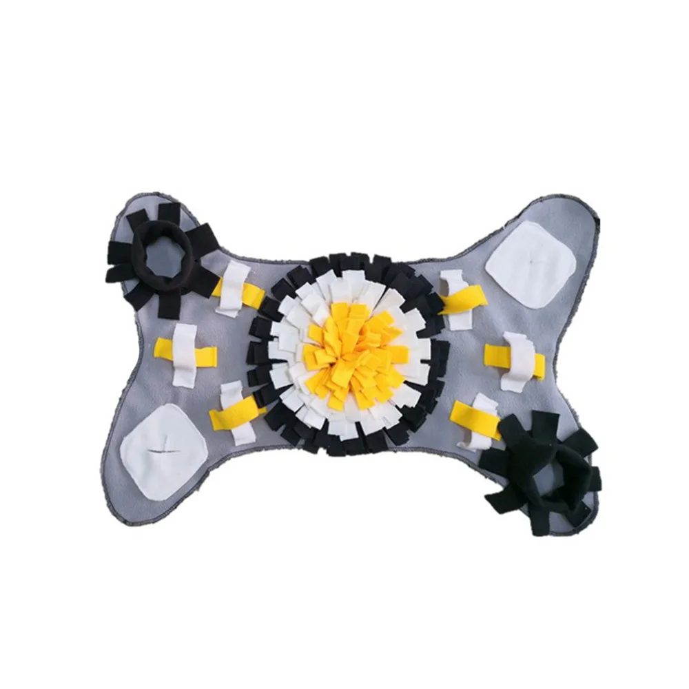 Black and White Креативная игрушка для собак, коврик-пазл, игрушки в форме кости, Развивающие коврики для снятия стресса, одеяло для кормления - Цвет: Black and White