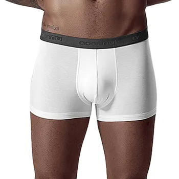 

Underwear Mens BOXER Splicing Soft Underpants Knickers Shorts pure color Breathable Sexy Boxershorts Underwear Mens boxer homme