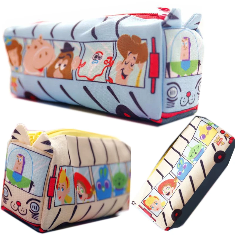 

Toy Forky Woody Buzz lightyear Alien Pencil Bag Case Figure Toys Cartoon Cosmetic Box Zipper Purse children Kids Gift