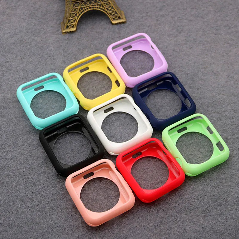 

Cover For Apple Watch case 44mm 40mm iWatch case 42mm 38mm Accessorie Silicone Protector Apple watch series 5 4 3 42 38 40 44 mm