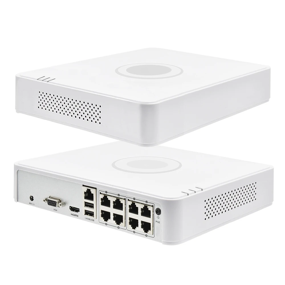 Hikvision оригинальный 8-канальный сетевой видеорегистратор с питанием по Ethernet 8P 6 МП 4