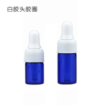 

3ml/2ml/1ml Mini Refillable Empty Makeup Glass Bottle With Eye Dropper Blue amber clear Essential Oil Liquid Storage Container