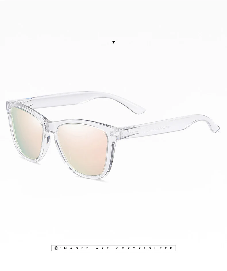 VCKA, новинка, фирменный дизайн, поляризационные солнцезащитные очки для мужчин, женщин, мужчин, для вождения, Ретро стиль, квадратные солнцезащитные очки, sonnenbrille, UV400, PC очки - Цвет линз: 12