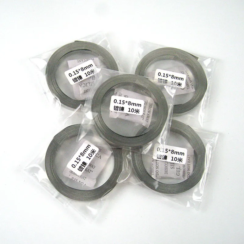 1 Roll 10m 18650 Li-ion Battery Nickel Sheet Plate Nickel Plated Steel Belt Strip Connector Spot Welding Machine Battery Welders battery spot welding machine
