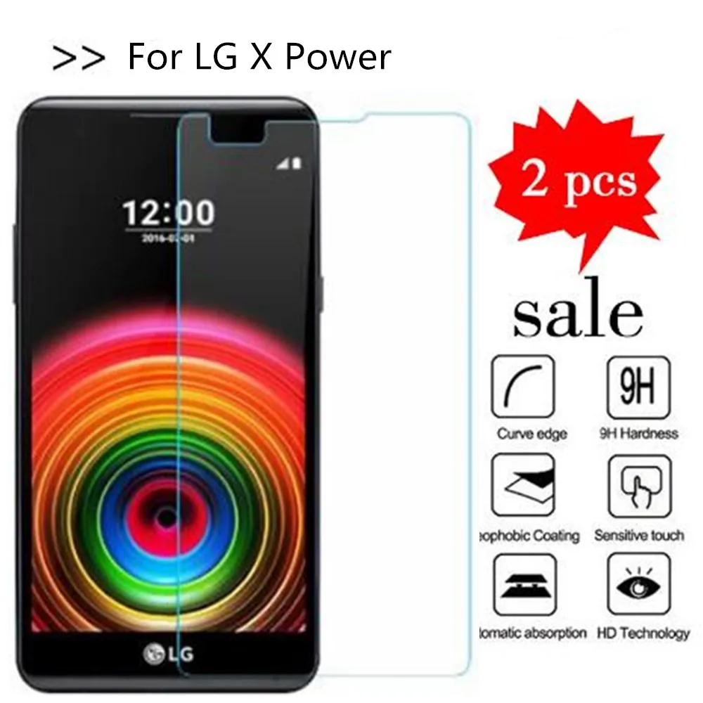 2 шт. Защитное стекло для LG X Power закаленное 2016 K220DS K220 LS755 US610 K450 защитная пленка |