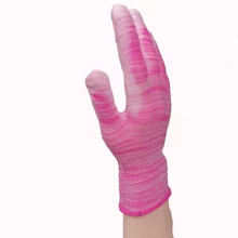 10 шт./лот, садовые противоскользящие перчатки фиолетового цвета, безопасные Нескользящие перчатки, нейлоновые износостойкие перчатки, толстые прочные DST058