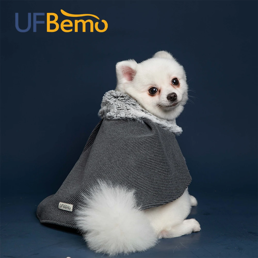 UFBemo Dog Clothes Cloak Jacket Coat Christmas Autumn/Winter Clothing Fashion Outfits Luxury Coats for French Bulldog Chihuahua