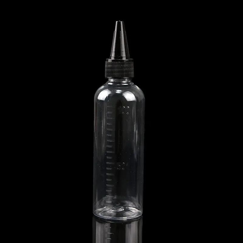 100ml PET Transparent Empty Reagent Eye Dropper Liquid Pipette Bottle Refillable Bottles Portable Travel Use Cosmetic Jars Pot