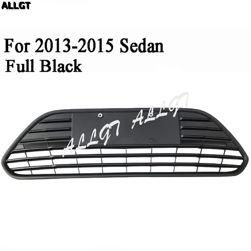 13-15 Sedan BLK Для Ford Focus Hatchback Sedan 2009 2010 2011 2012 2013 Нижняя решетка Бампер решетка для пчелиных сот - Цвет: 13-15 Sedan BLK