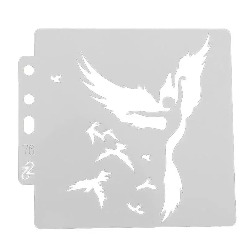Wings Dancer Painting Stencil Mold Environmentally Friendly Food-Grade Plastics DIY Cake Coffee Decor Spraying Template Tool | Дом и сад